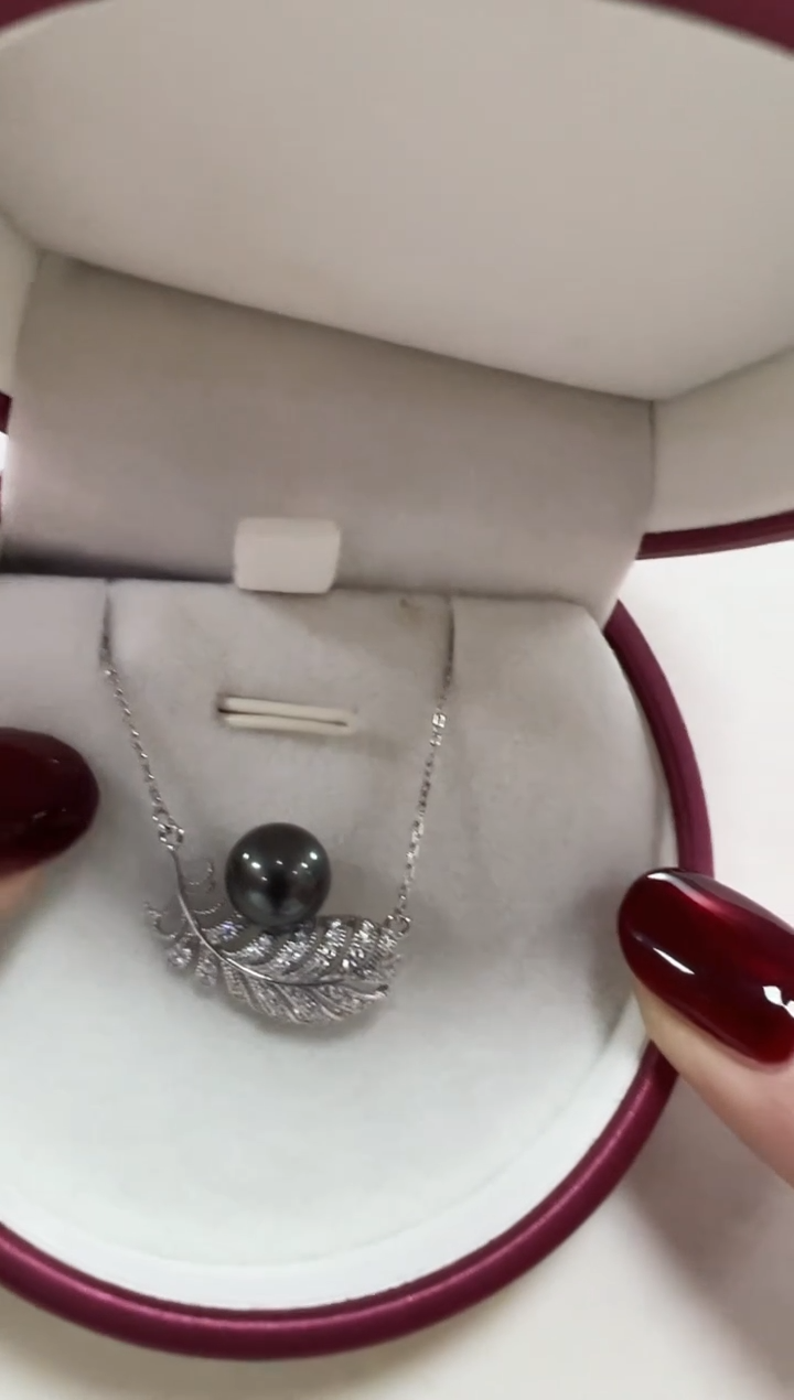 【闪购商品】海水珍珠吊坠银S925镶嵌8-9mm(年末福利)