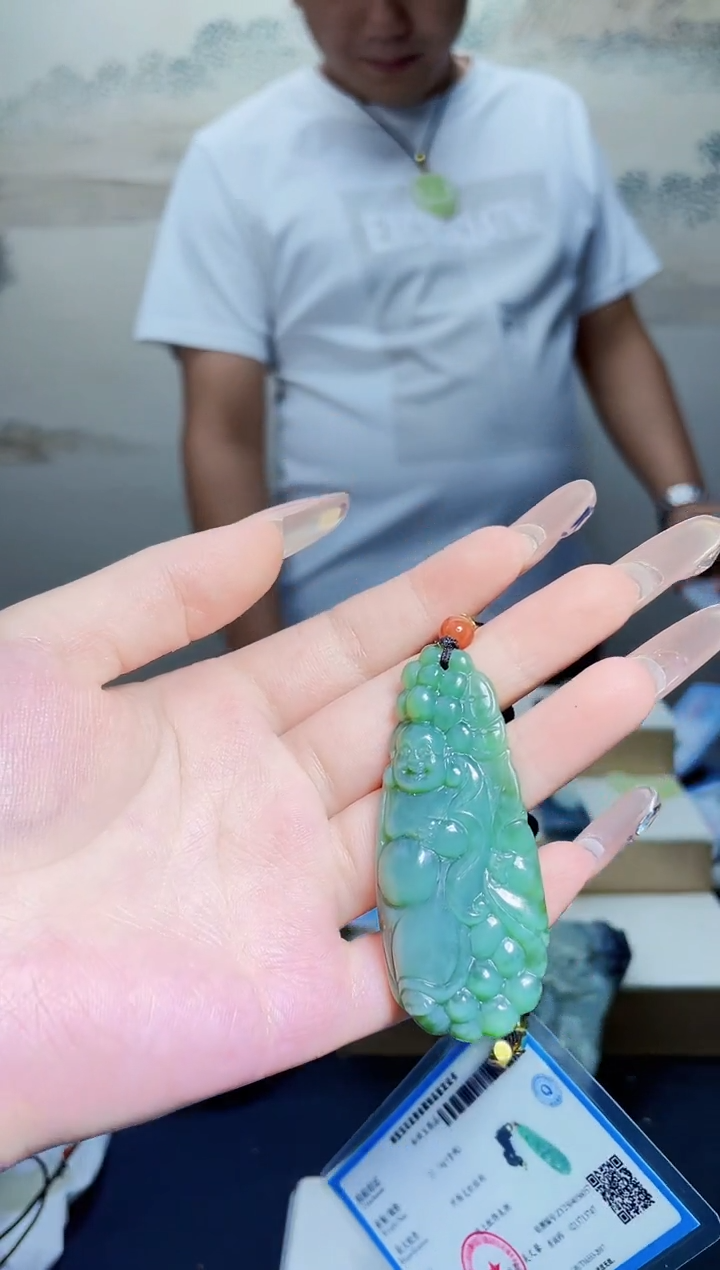 和田玉未镶嵌颈饰浪*1