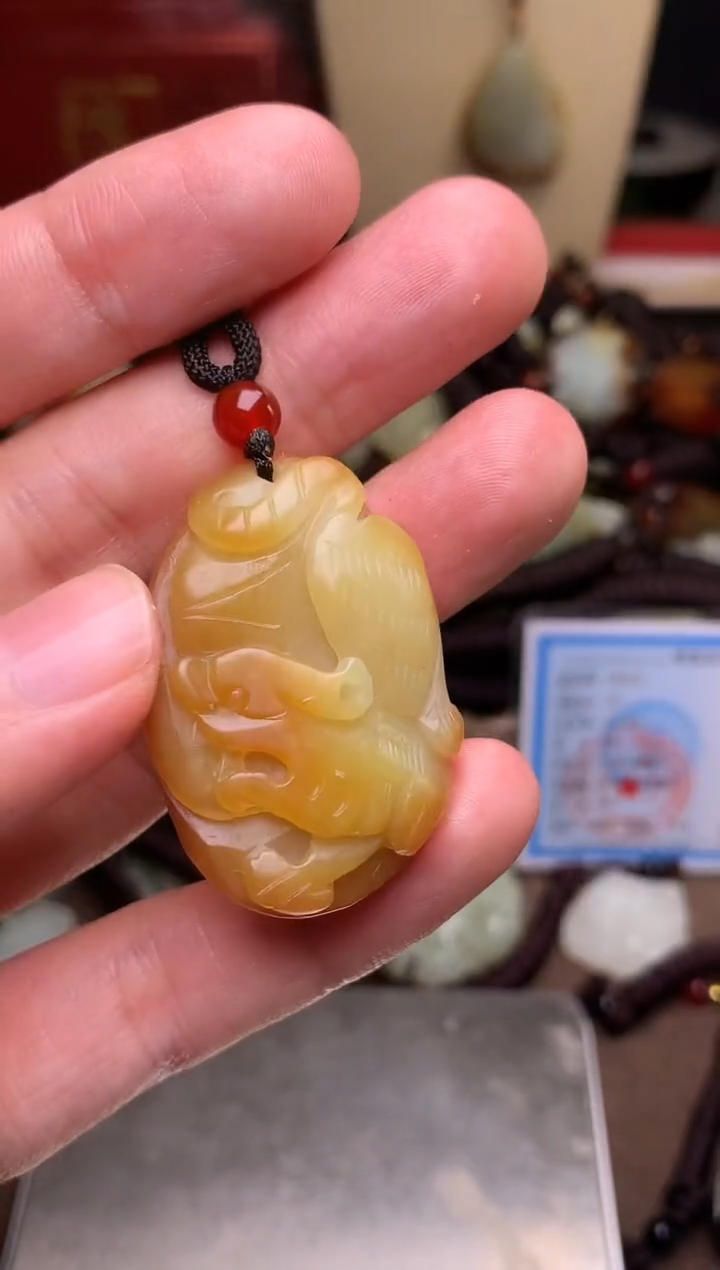 颈饰未镶嵌和田玉新疆料青海料清水和田玉吊坠