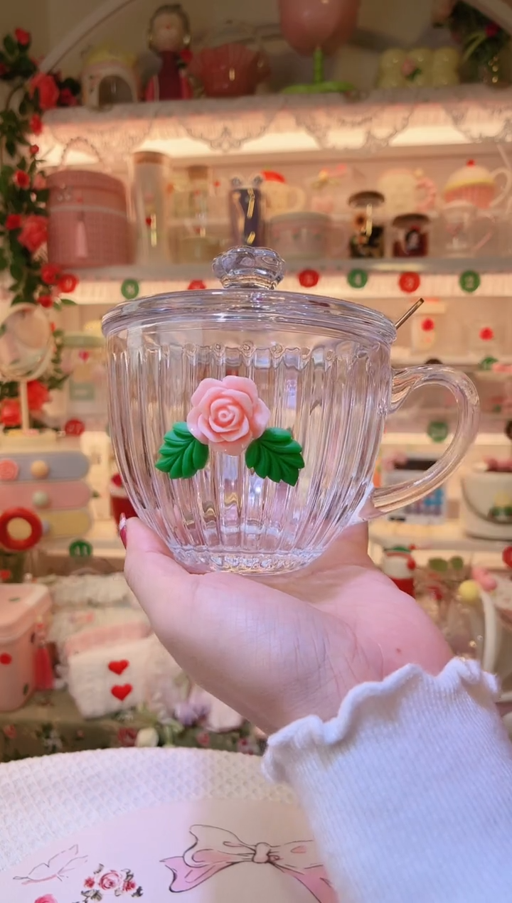 玻璃带盖早餐杯——手工制作品质好！