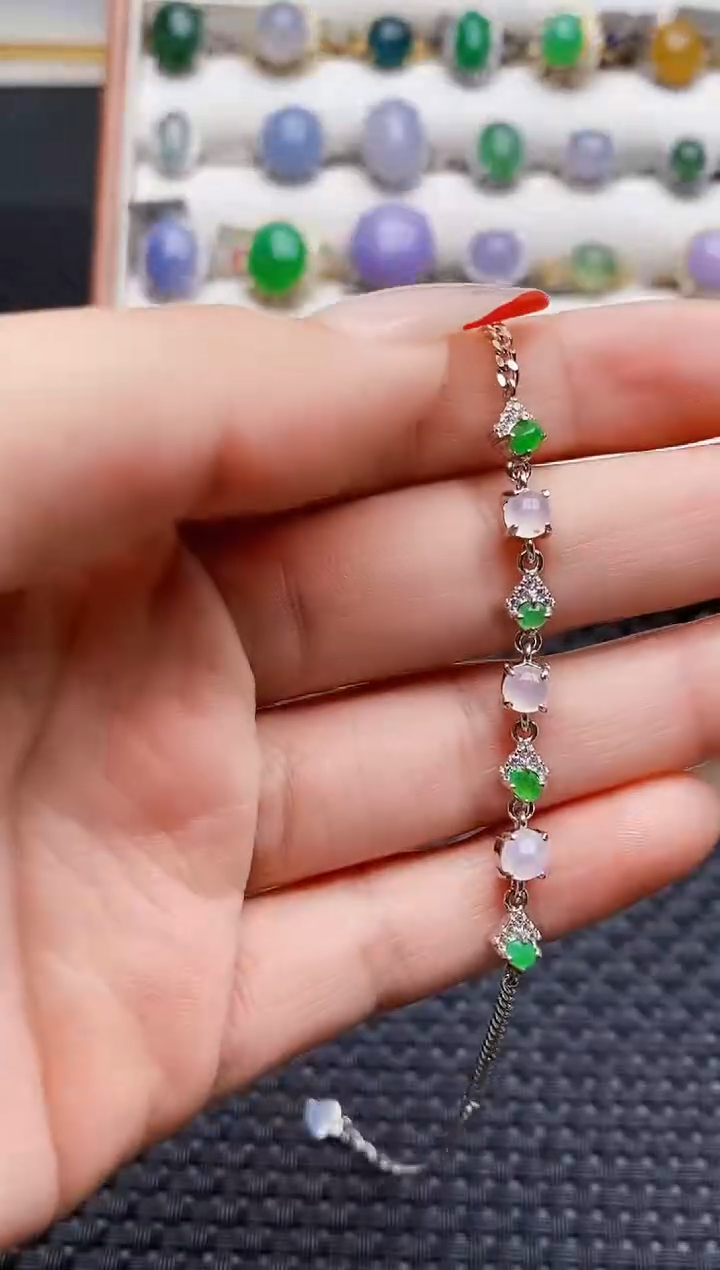 银S925镶嵌戒指翡翠1708