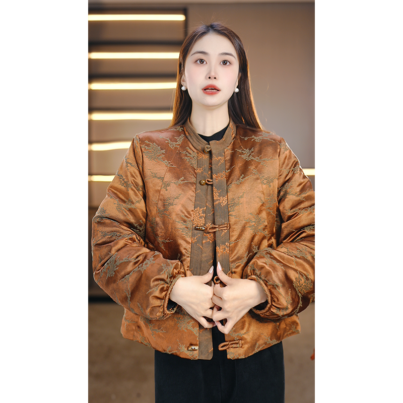 复古时尚气质百搭羽绒服2025冬季新款宽松休闲保暖上衣