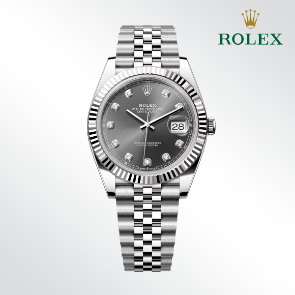 99新 Rolex/劳力士 日志126334/表径41mm/公价106600元灰劳手表