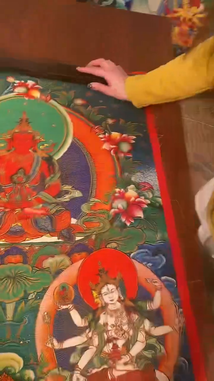 装裱画精美唐卡tk16016