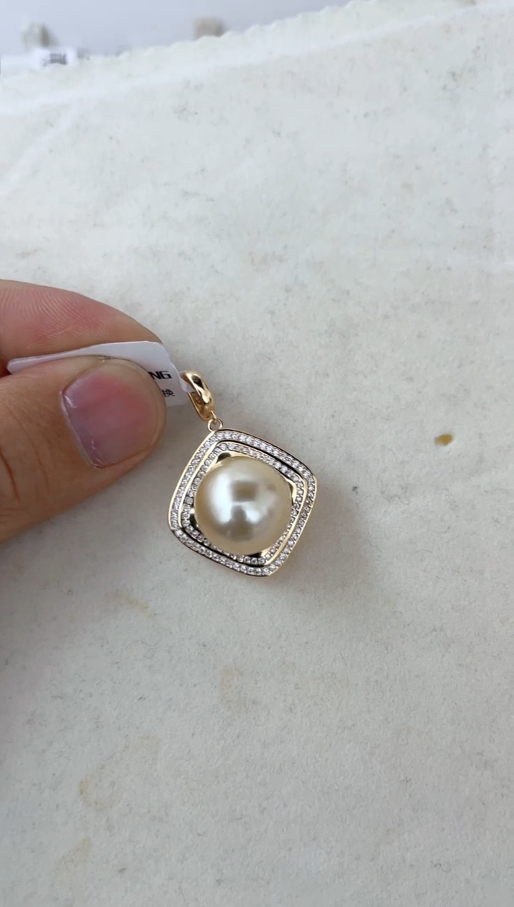 【闪购商品】海水珍珠颈饰银S925镶嵌14-15