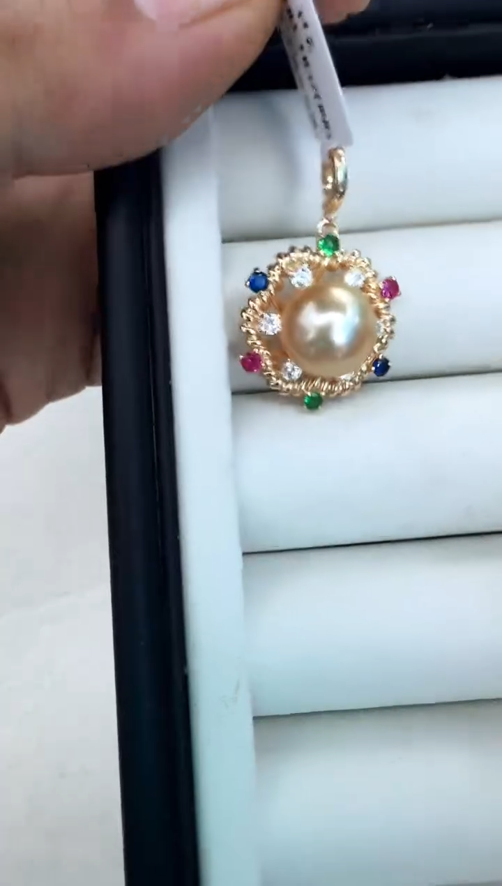 【闪购商品】海水珍珠颈饰银S925镶嵌吊坠