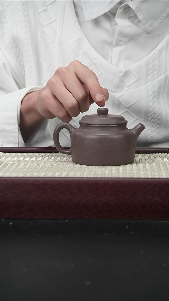 茶壶紫砂JF粗砂桃花泥 德钟