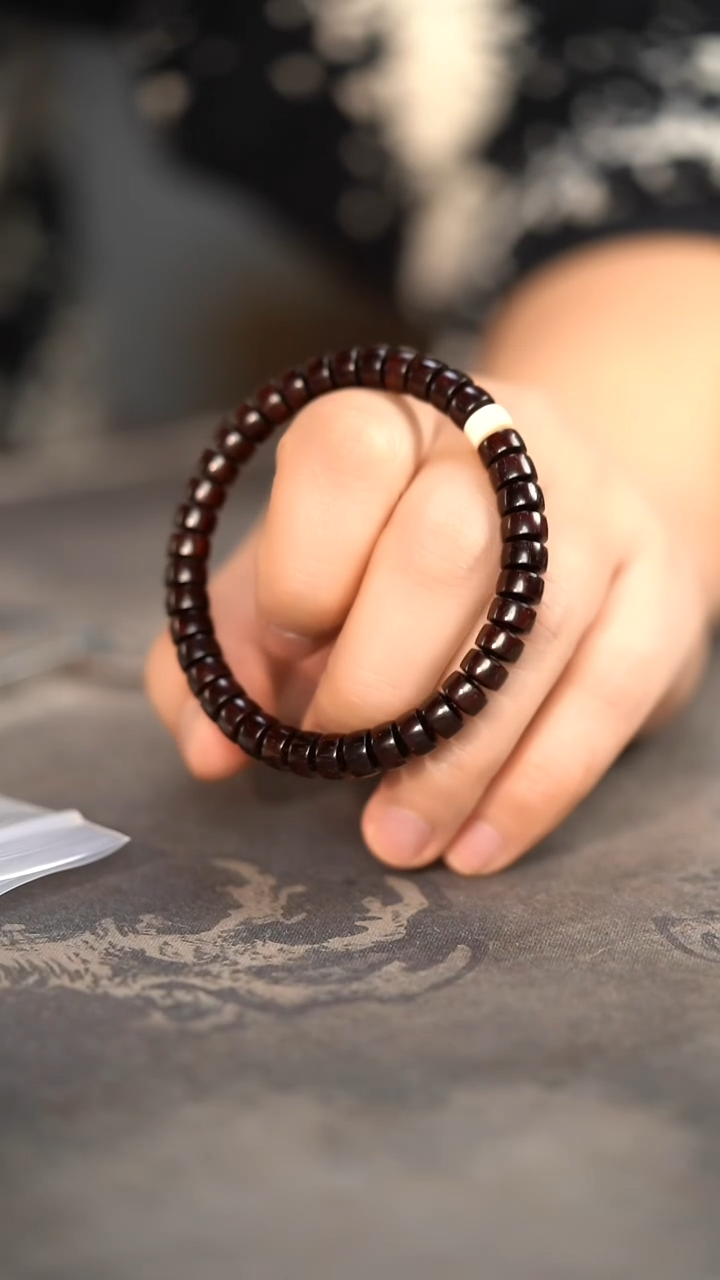 【闪购商品】檀香紫檀（小叶紫檀）手串/手链琴料蓉款5*8精工药片单圈