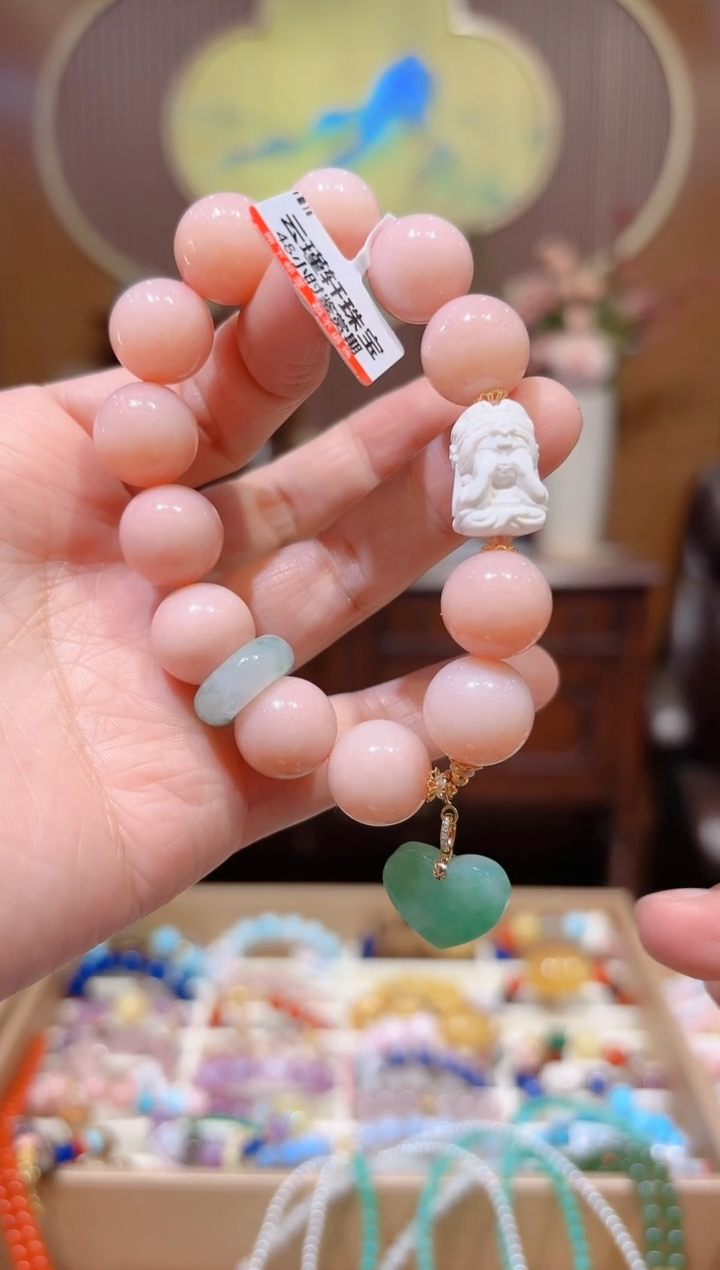 【闪购商品】欧泊手串18K金镶嵌设计款珠串