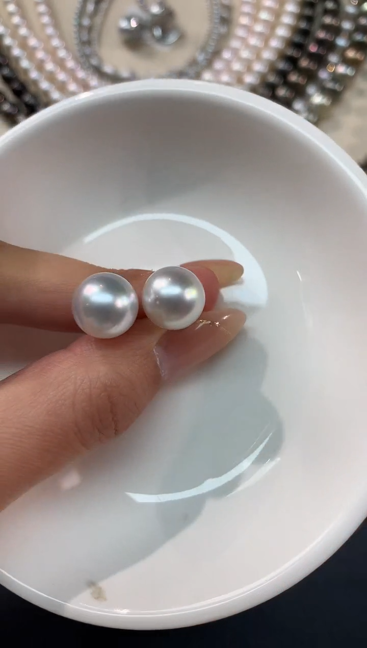 【闪购商品】海水珍珠耳饰18K金镶嵌耳饰A35|3580