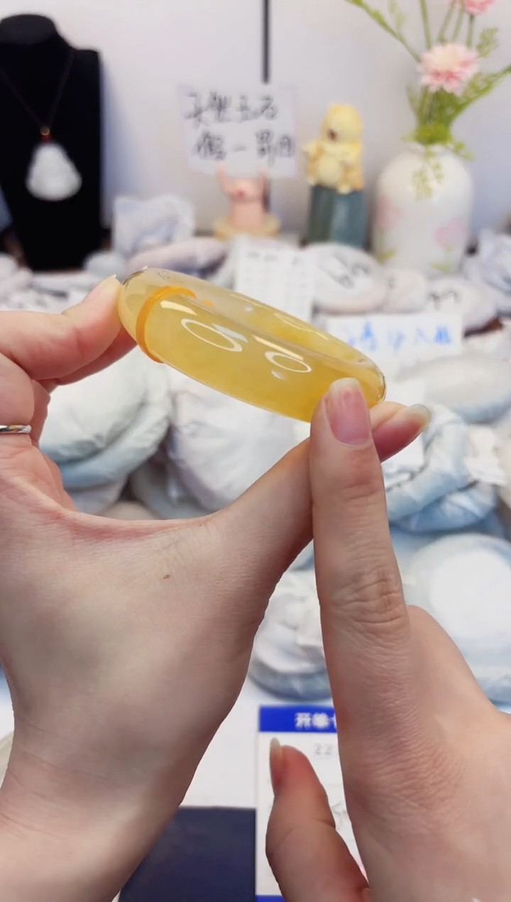 【闪购商品】石英质玉手镯未镶嵌223-财气镯-圈口50