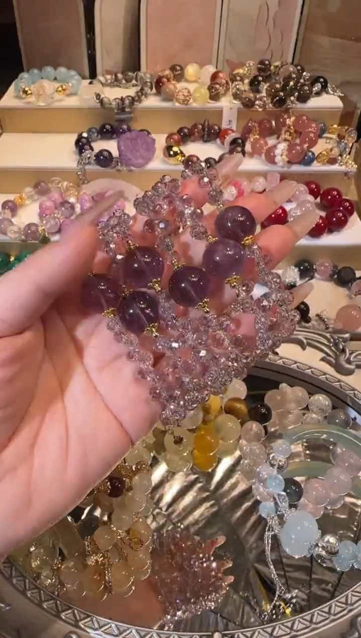 未镶嵌手串水晶多样性发一