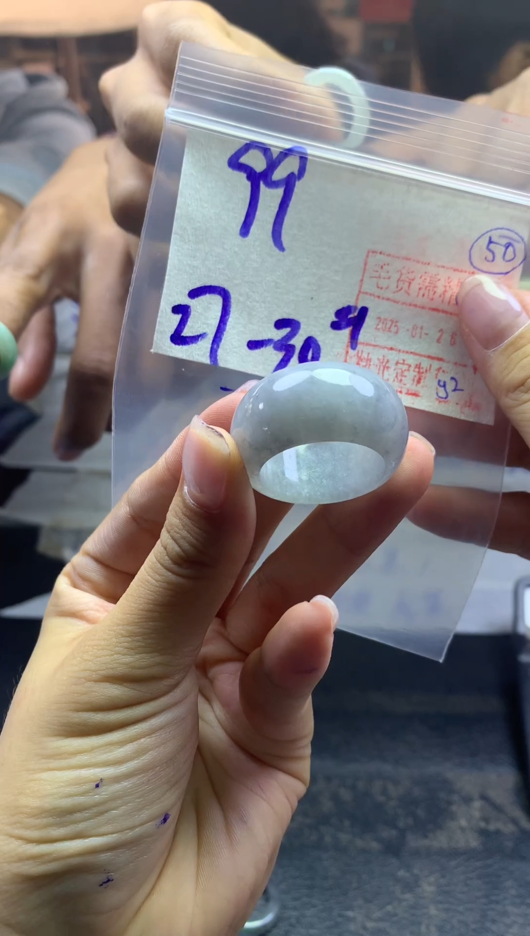 【闪购商品】定制翡翠未镶嵌扳指27-30*99元毛货需精细抛光