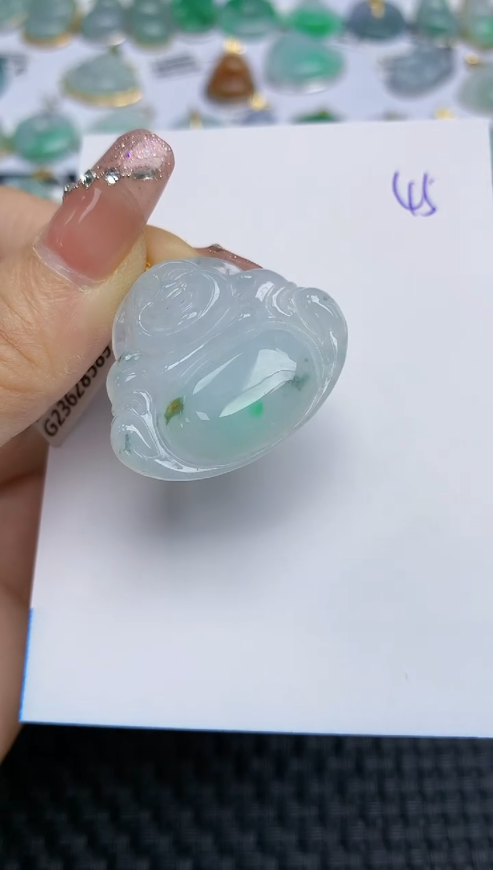 【闪购商品】翡翠颈饰18K金镶嵌天然A货翡翠 45