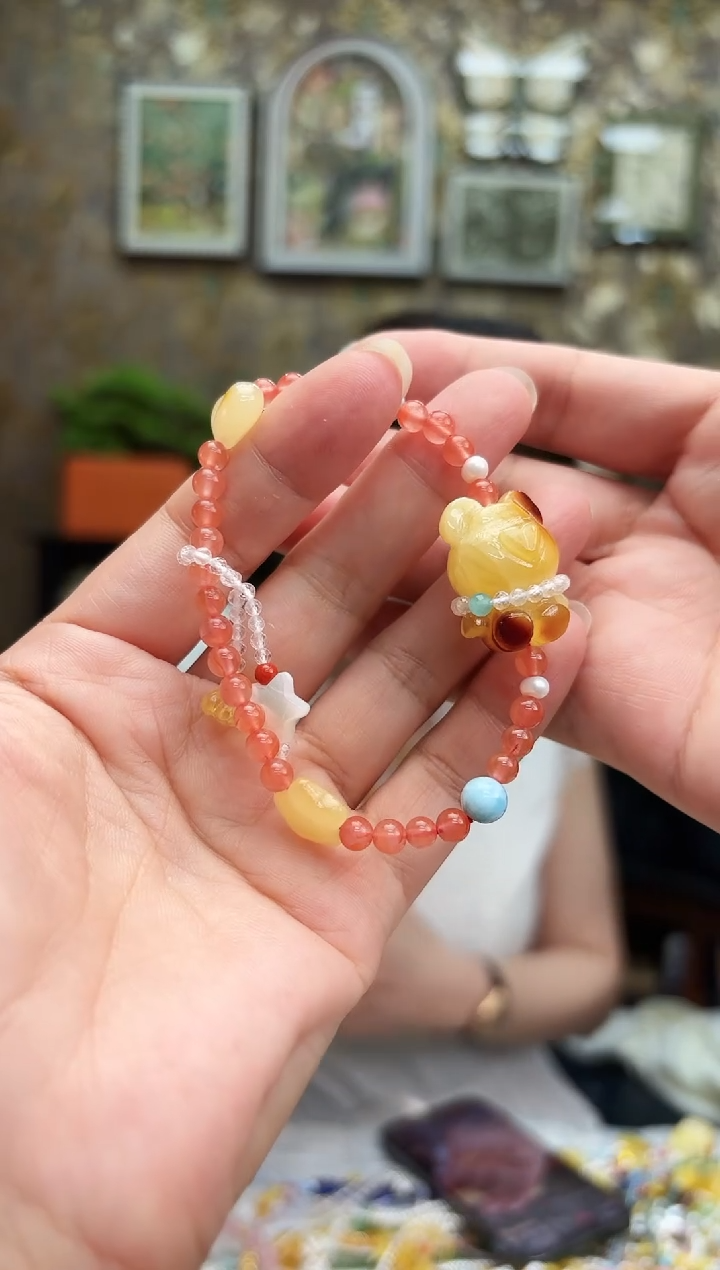 手串琥珀未镶嵌琥珀【  手串  】多样性发一