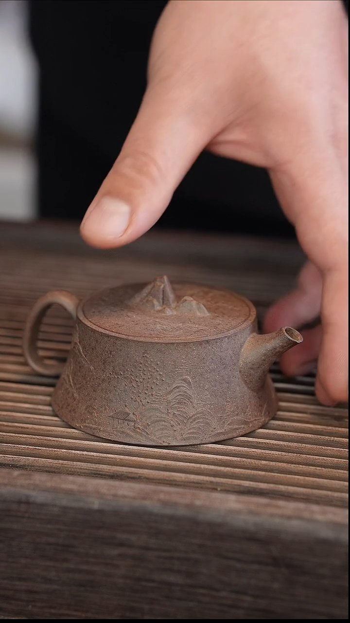 茶壶紫砂山隐 还原烧 130cc