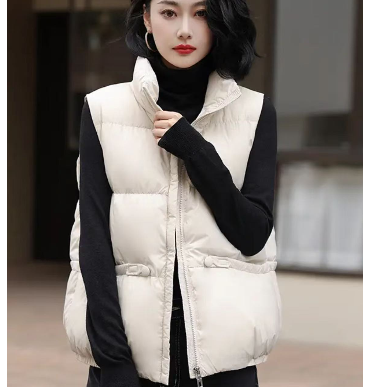 羽绒服马甲女短款秋冬韩版新款羽绒服马甲外套