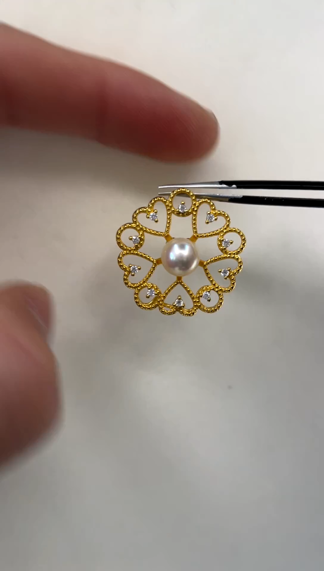 颈饰银S925镶嵌海水珍珠 