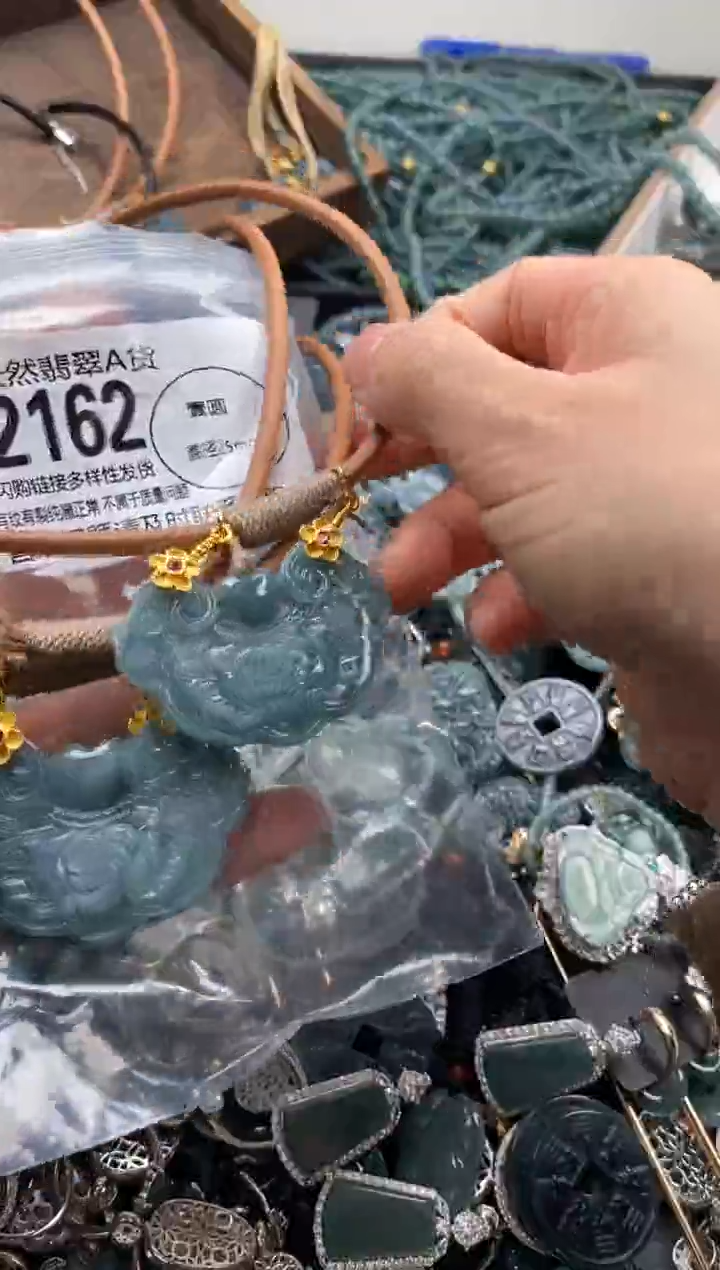 【闪购商品】翡翠颈饰未镶嵌多样性发其一2162