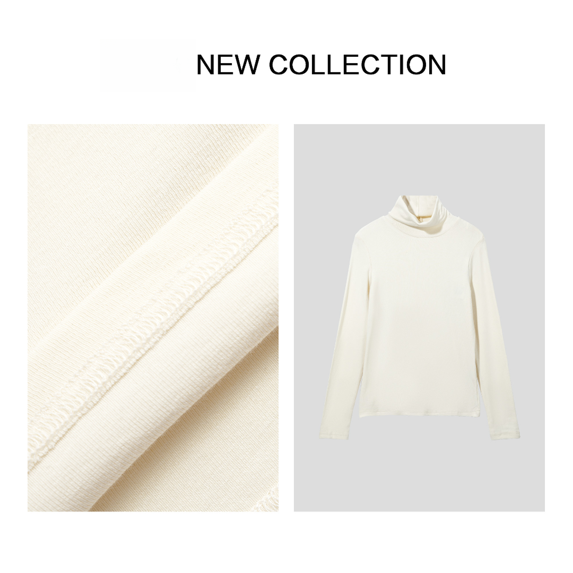 【小依专享】T3358011 秋冬保暖半高领百搭时尚T恤-8011