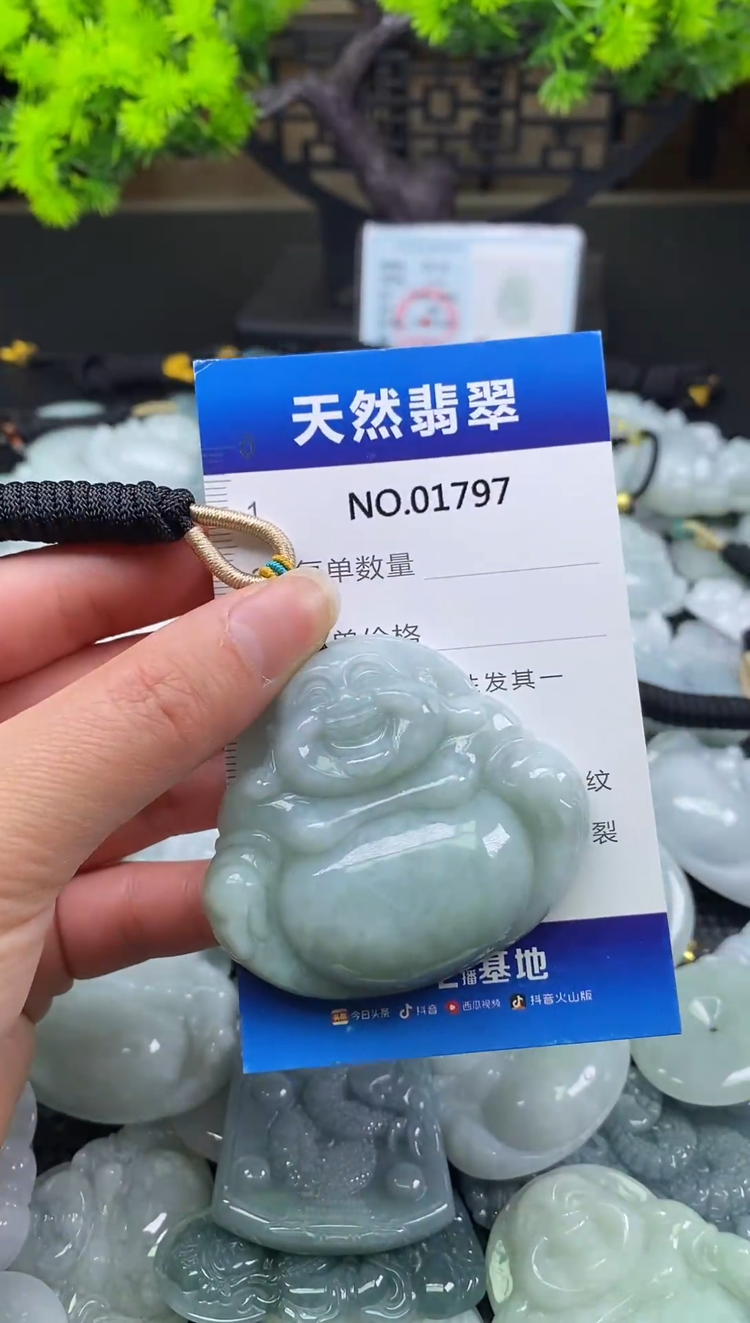 颈饰未镶嵌翡翠天然缅甸翡翠1797