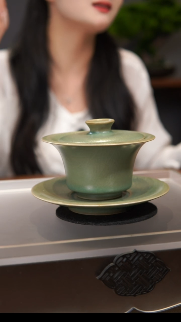 盖碗h****n马蹄盖碗 汝州原产地 原矿老釉