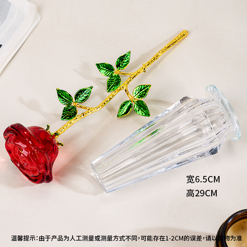 L532礼盒款居家酒店装饰摆件玫瑰花创意高颜值家用高档轻奢手工