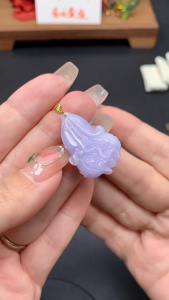 【闪购商品】翡翠吊坠(不含链)18K金镶嵌MS155818