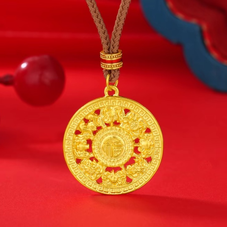 【星星专享】足金999投资金 八宝（赠编绳）BP 90334