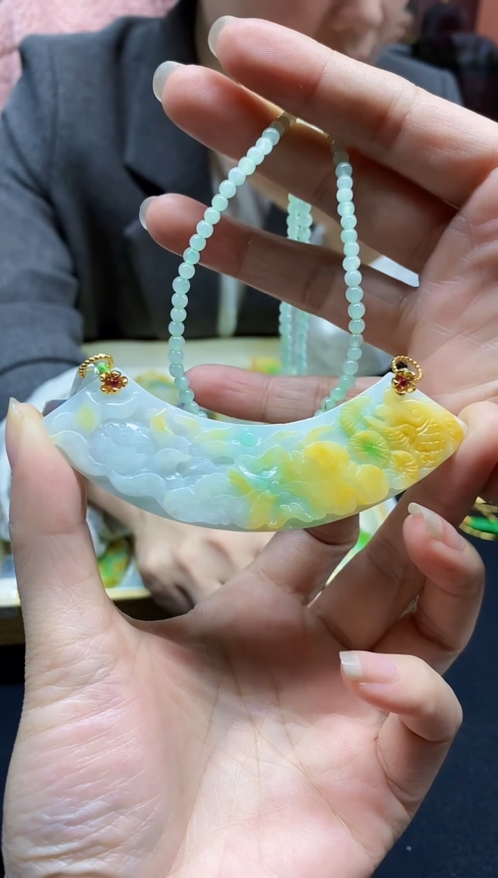 颈饰未镶嵌翡翠翡翠吊坠-45