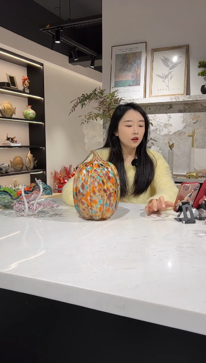 【闪购商品】琉璃南瓜摆件