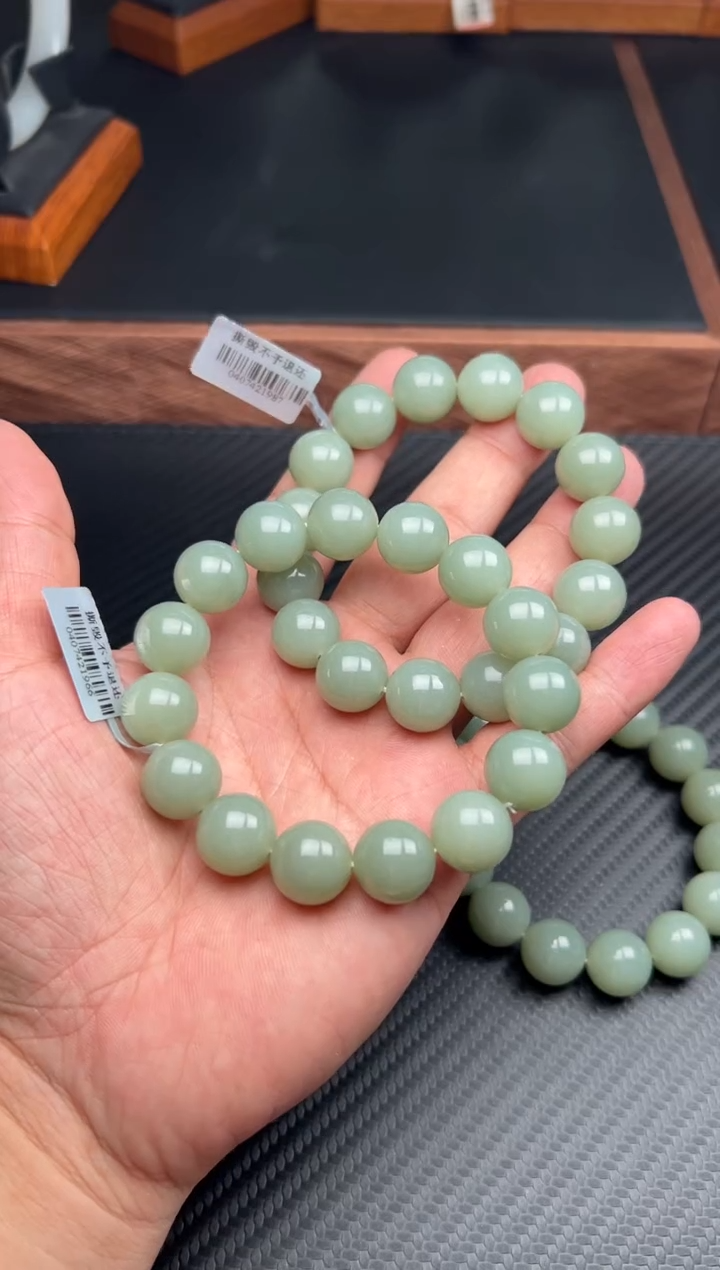 手串未镶嵌和田玉且末微色差近矿卡14J多样性发货拍一发一