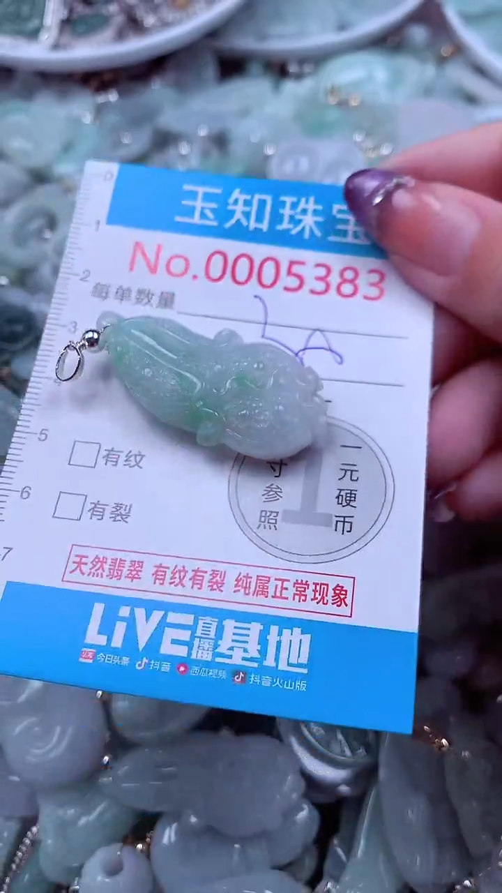 翡翠未镶嵌吊坠(不含链)5383