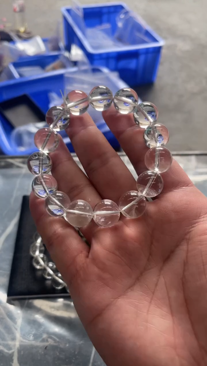 【闪购商品】水晶手串卡14mm未镶嵌天然喜马拉雅手串拍3单99发1