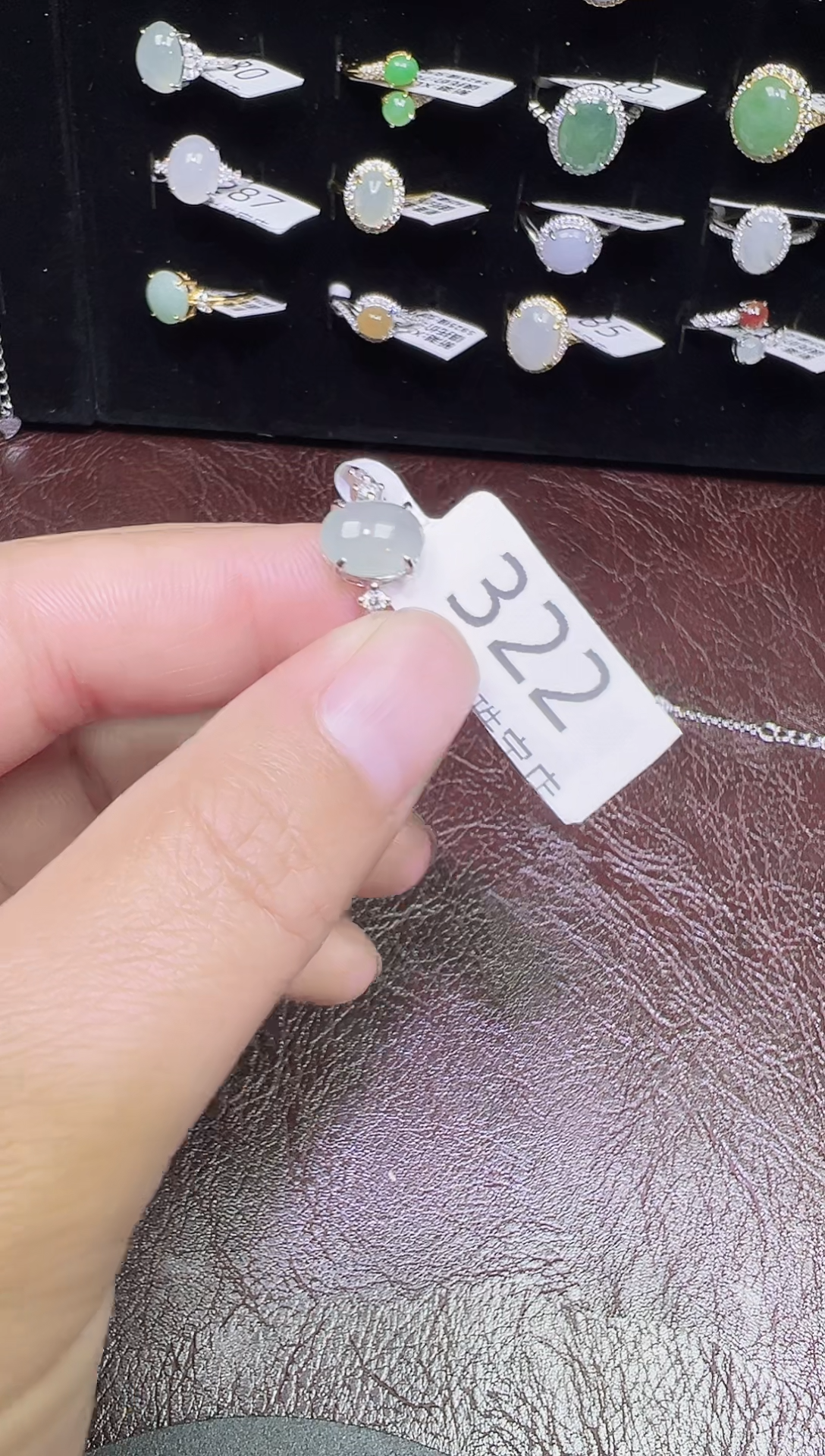 银S925镶嵌戒指翡翠戒指