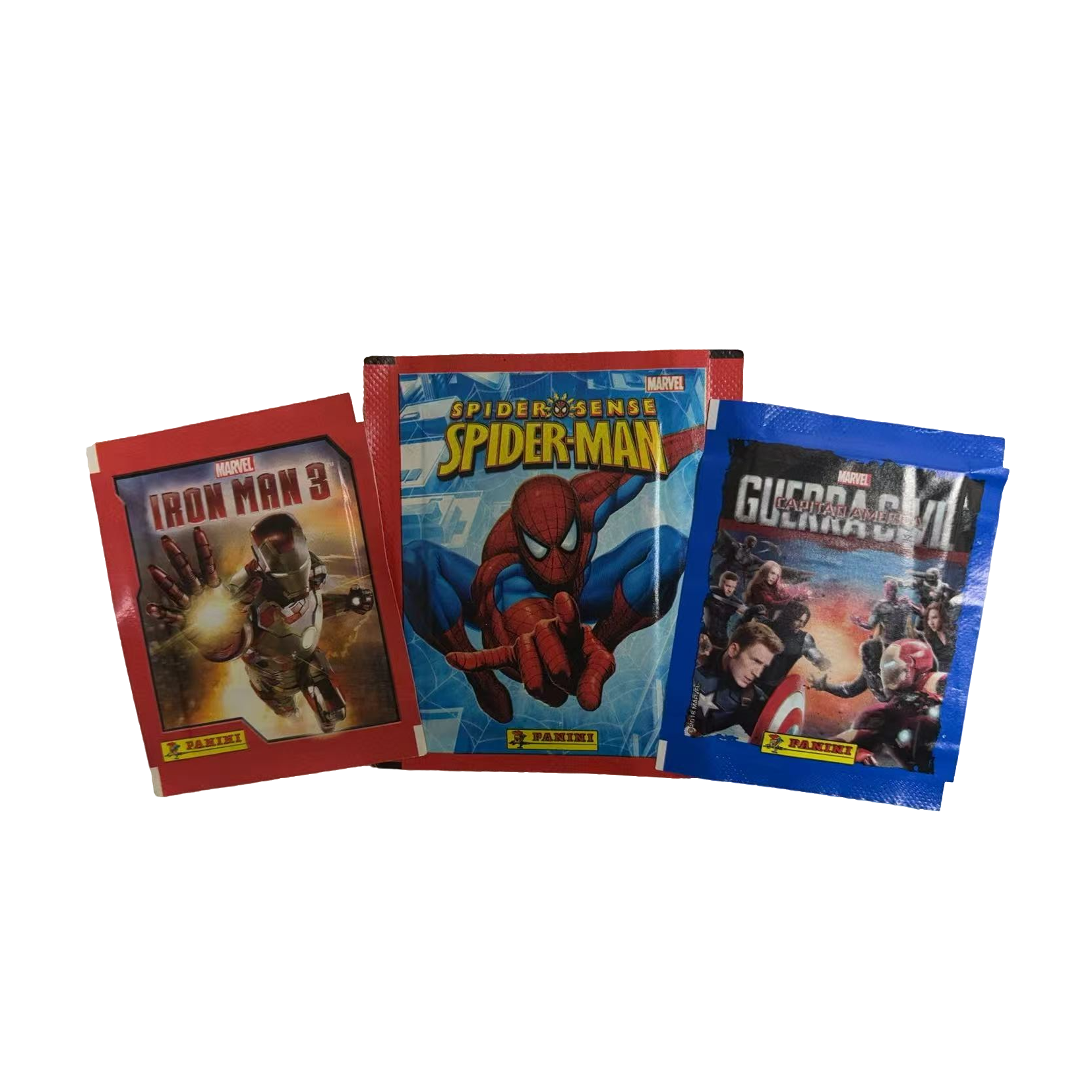 帕尼尼panini漫威系列 美国队长3 钢铁侠3 蜘蛛侠 洛基贴纸收藏卡