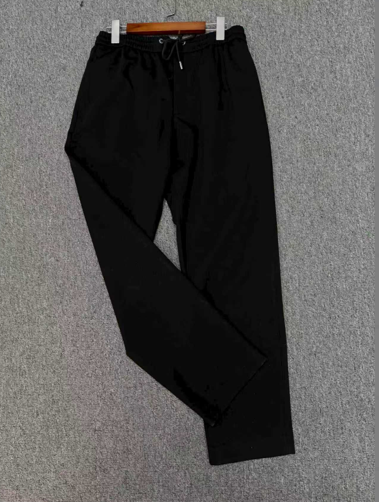 039保暖中腰免烫纯色四季通用休闲裤透气户外西裤长裤