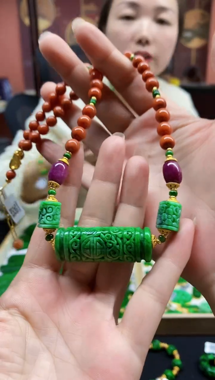 颈饰未镶嵌翡翠翡翠吊坠-78