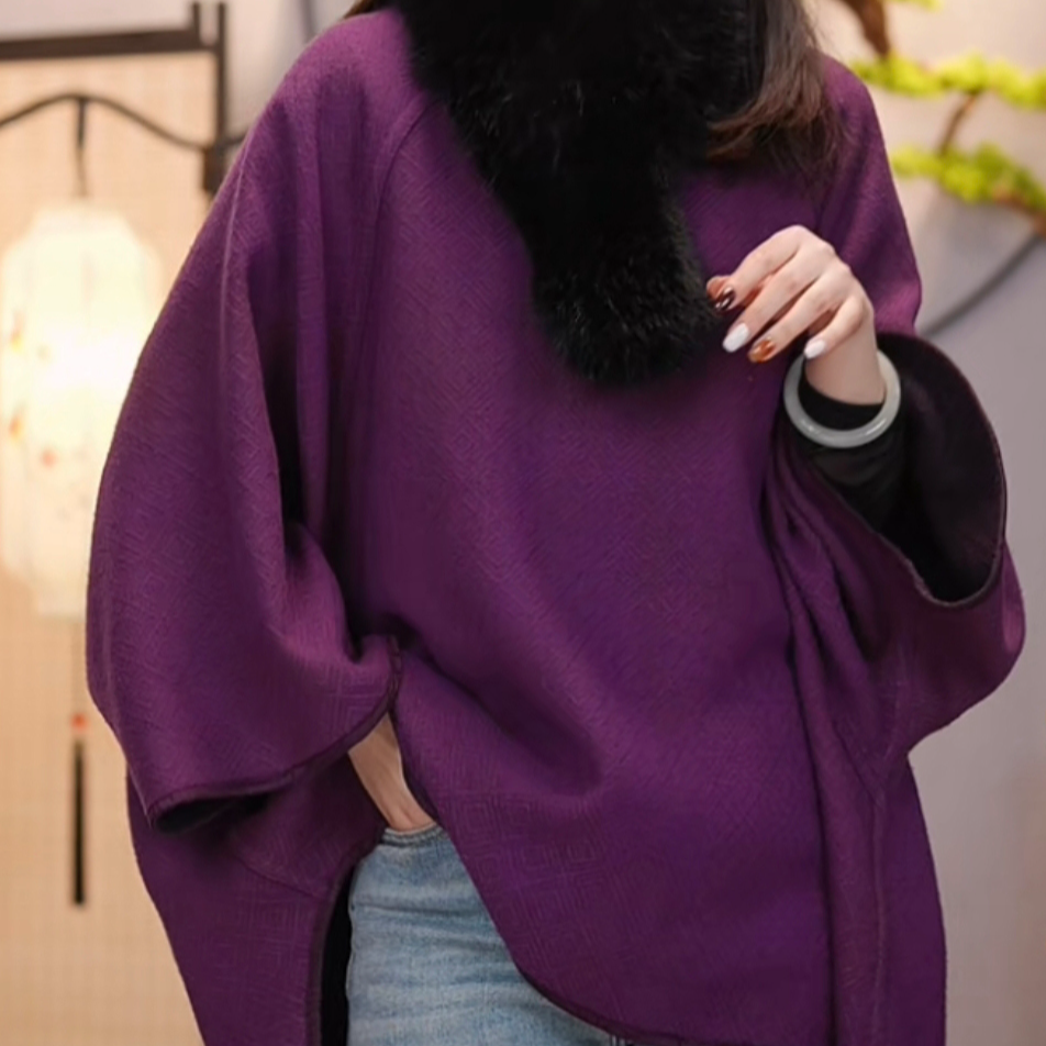 【千奈莉 】100姆米野生柞蚕丝双穿香云纱时尚设计师外套