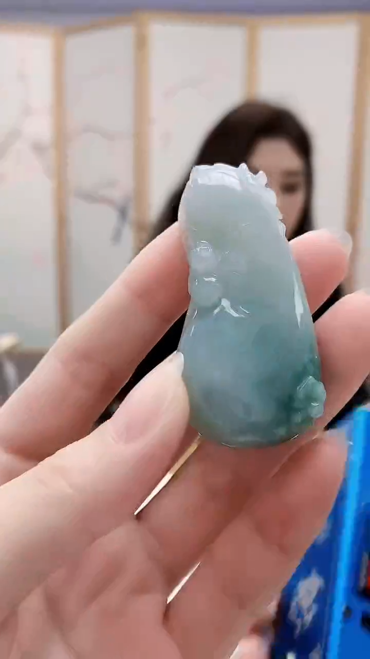 未镶嵌定制翡翠4829ry-毛货挂件16