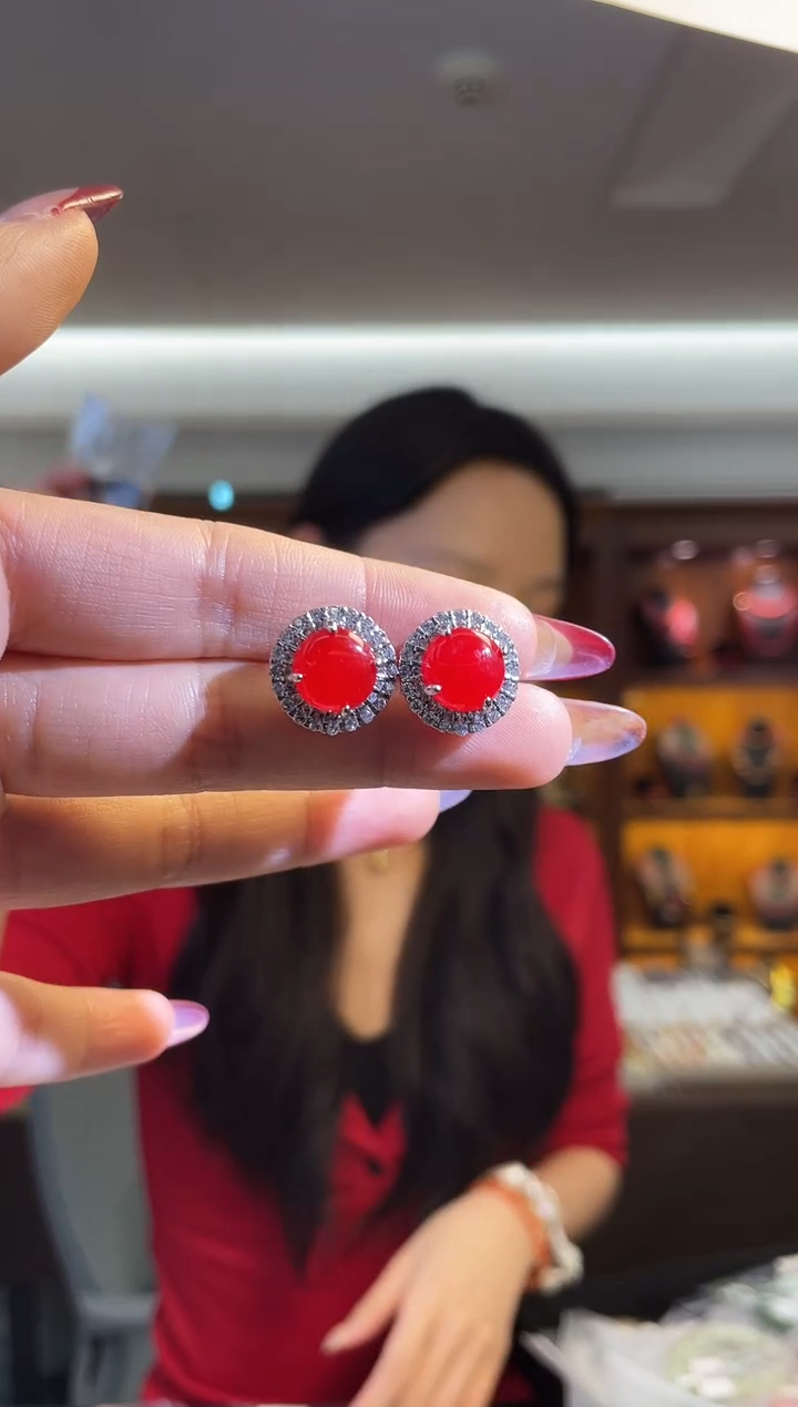 未镶嵌翡翠耳饰（多样性发一件）