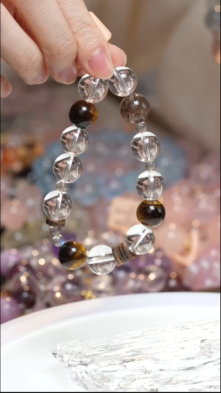 未镶嵌手串水晶白水晶虎眼石手串·MM0025SEP512L024