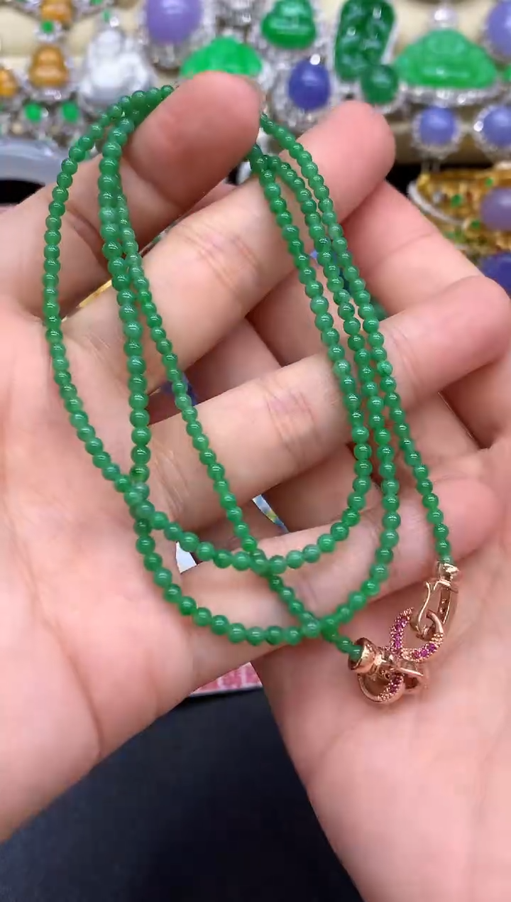 颈饰未镶嵌翡翠405-中国好珍宝