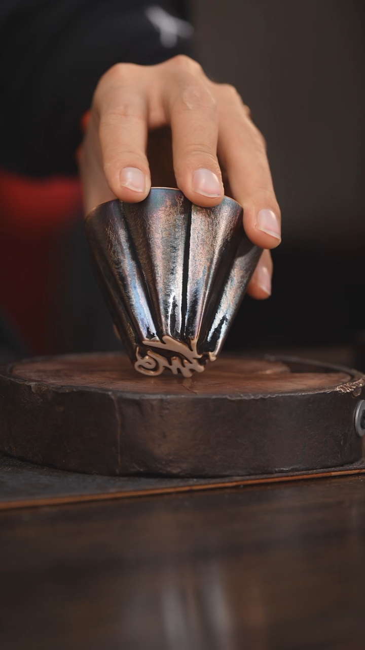 【闪购商品】杯144柴房陶瓷 窑宝福字杯