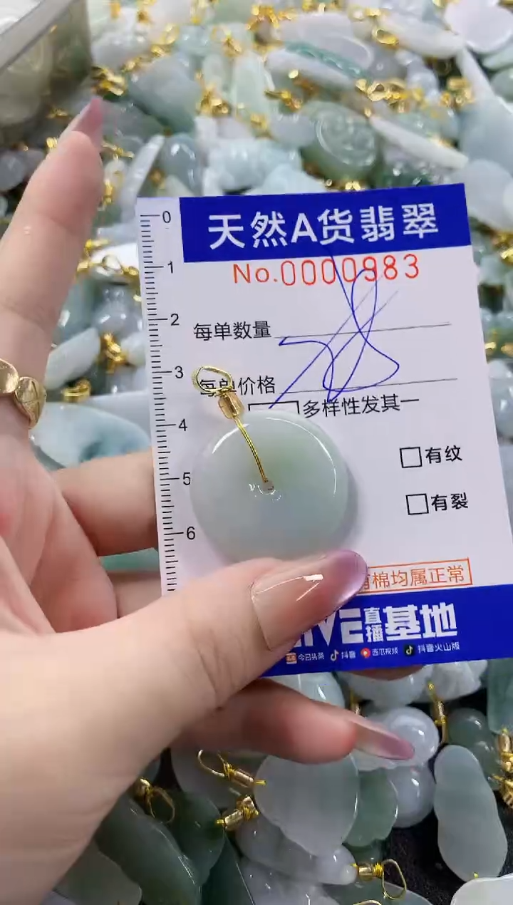 颈饰未镶嵌翡翠天然A货翡翠