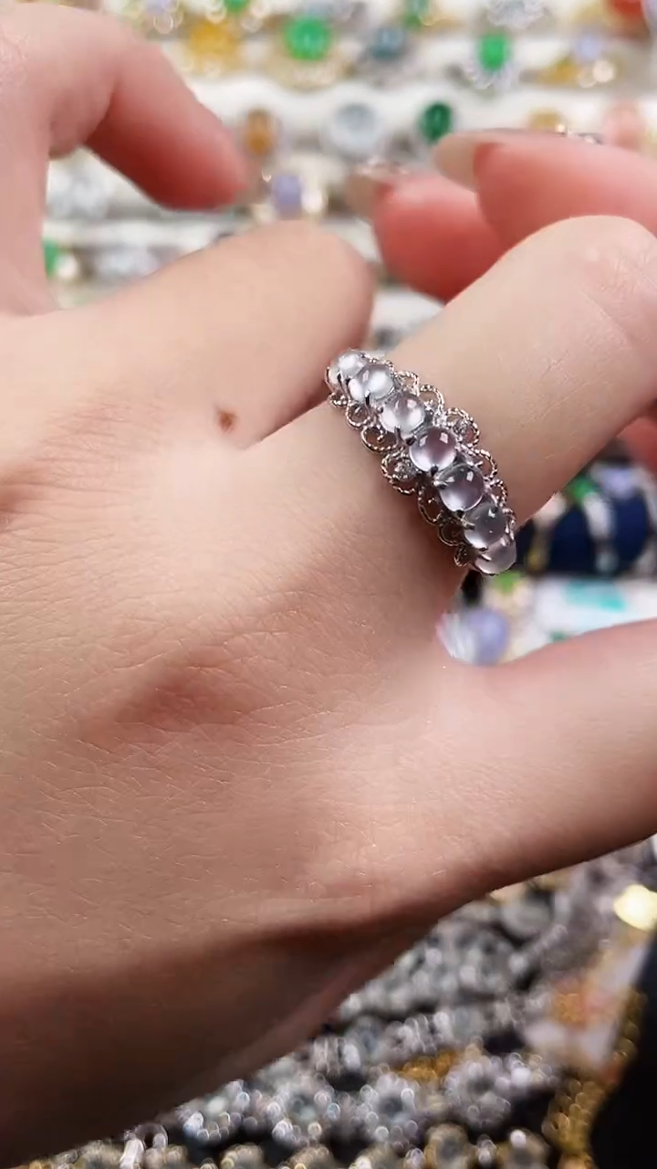 银S925镶嵌戒指翡翠108