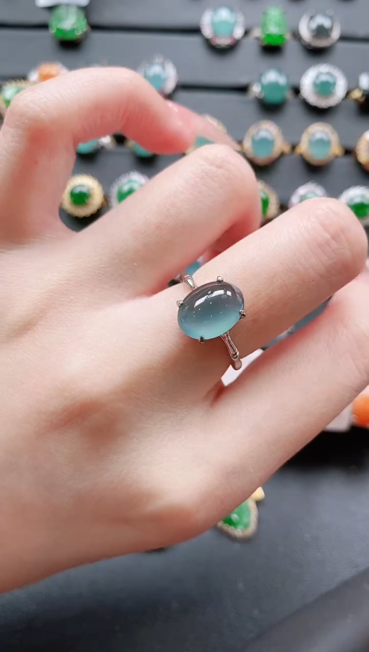 【闪购商品】翡翠戒指银S925镶嵌11111111