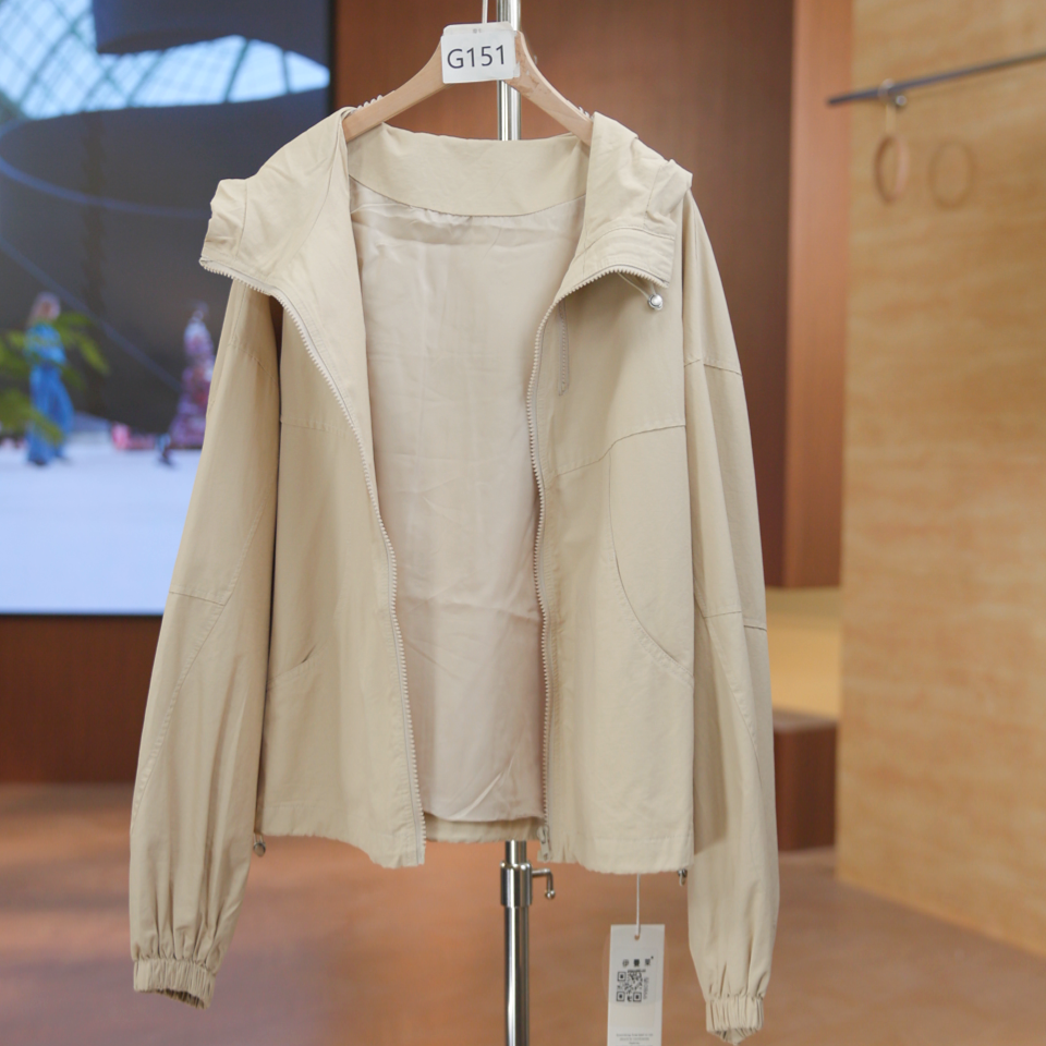 G151小香风外套气质长袖短款时尚百搭粗花呢1.3