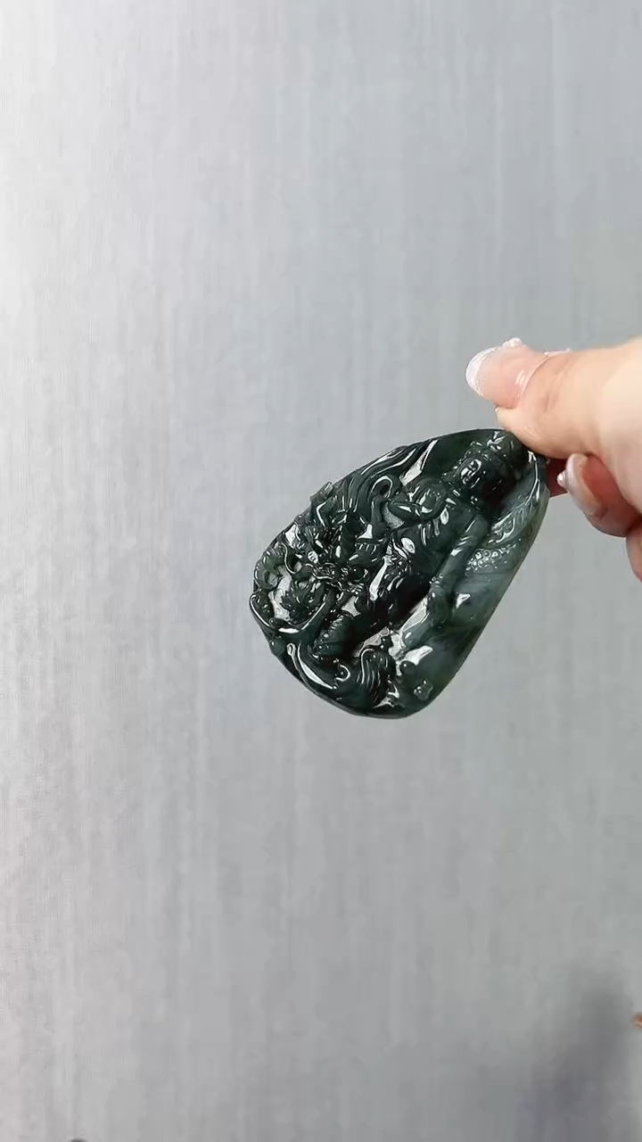 【闪购商品】翡翠颈饰未镶嵌御龙观音