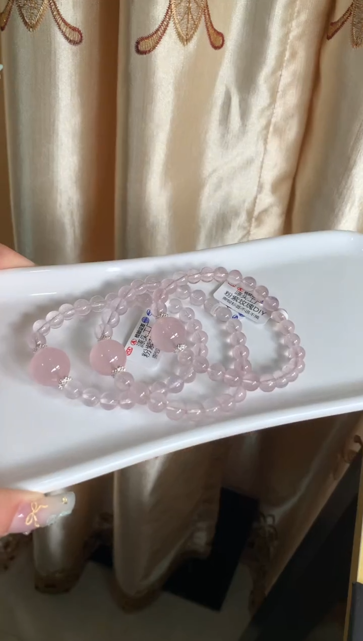 水晶手链未镶嵌多样性发一 7m，A7